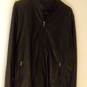 Not so real, leather jacket